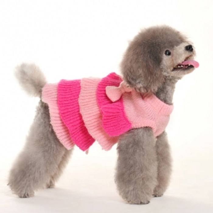 ruffle-tiered-dog-sweater-dress-dogo-1 Top 25 Breathtaking Dog Sweaters for Your Dog