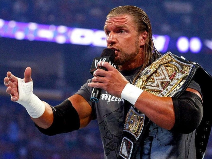 WWE-Superstar-Triple-H-On-Mic