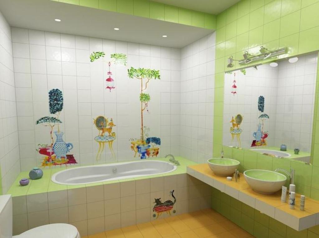 Minimalist Bathroom Ideas For Kids with Simple Decor