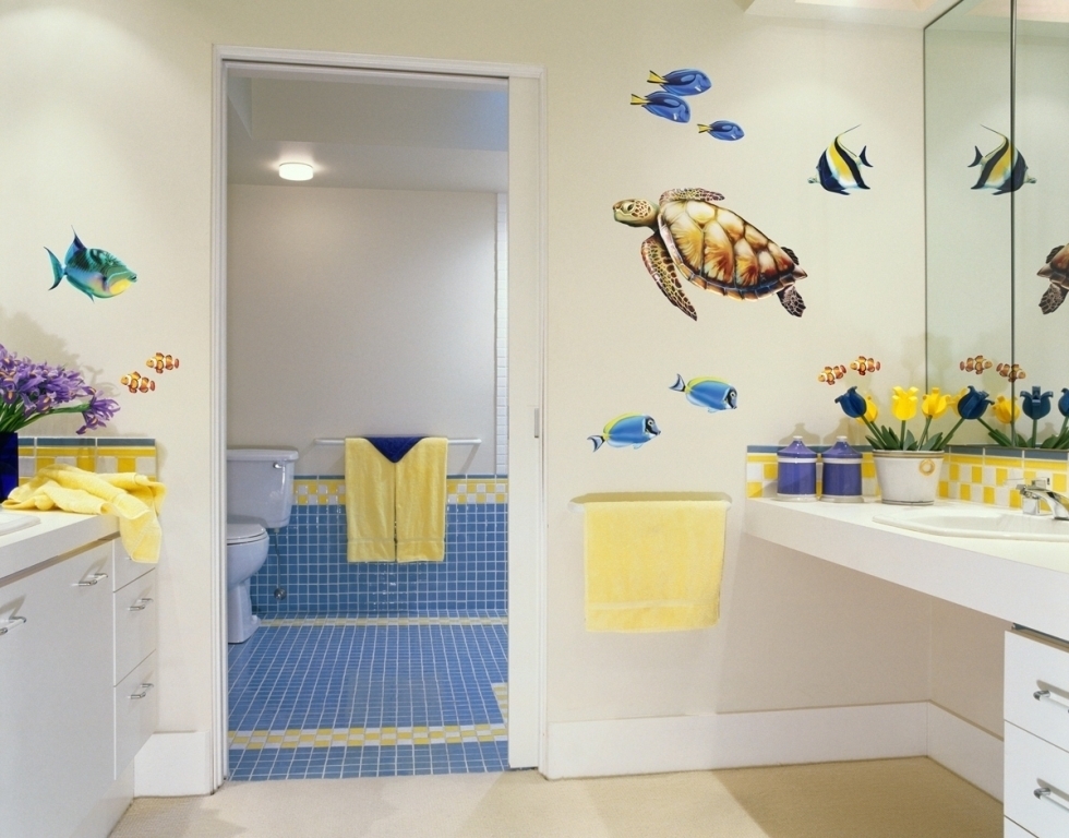 46+ Awesome & Dazzling Kids’ Bathroom Design Ideas