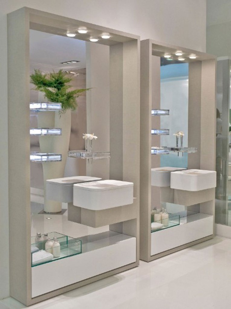 35-Charming-Fabulous-Bathroom-Mirror-Designs-2015-8 50+ Charming & Fabulous Bathroom Mirror Designs 2022