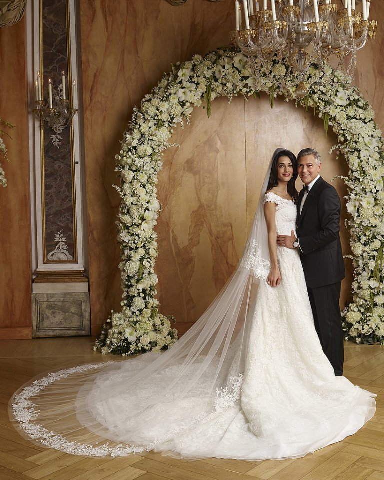 Amal-Alamuddin Top 10 Celebrity Weddings of 2014