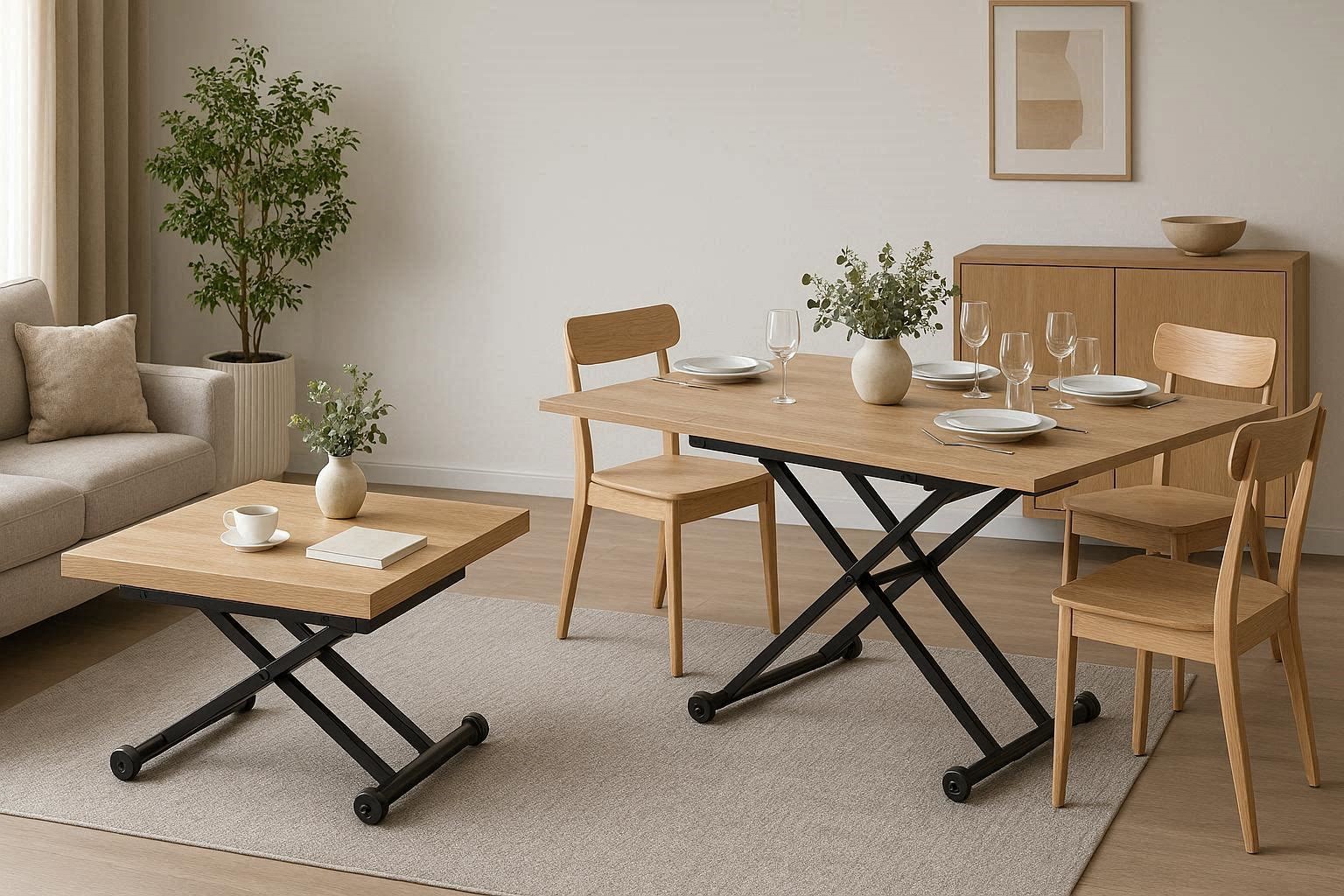 Coffee Tables That Transform into Full Dining Tables 15 Creative & Unbelievable Space Saving Furniture Pieces - 4