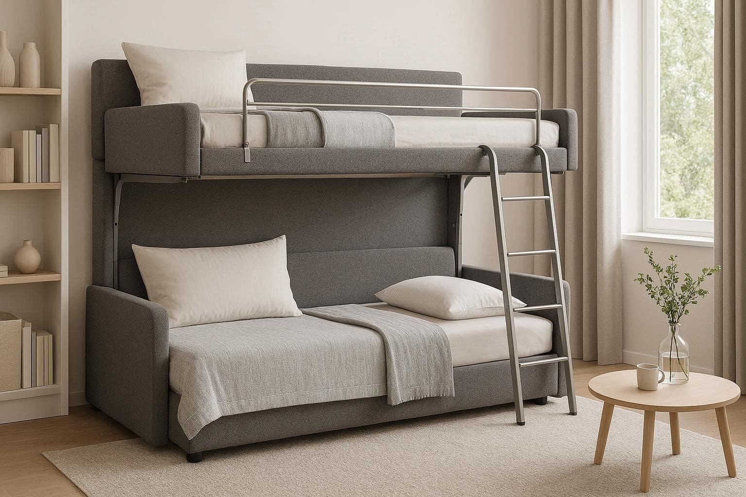 Convertible Sofa Bunk Beds That Double Sleeping Capacity 15 Creative & Unbelievable Space Saving Furniture Pieces - 16