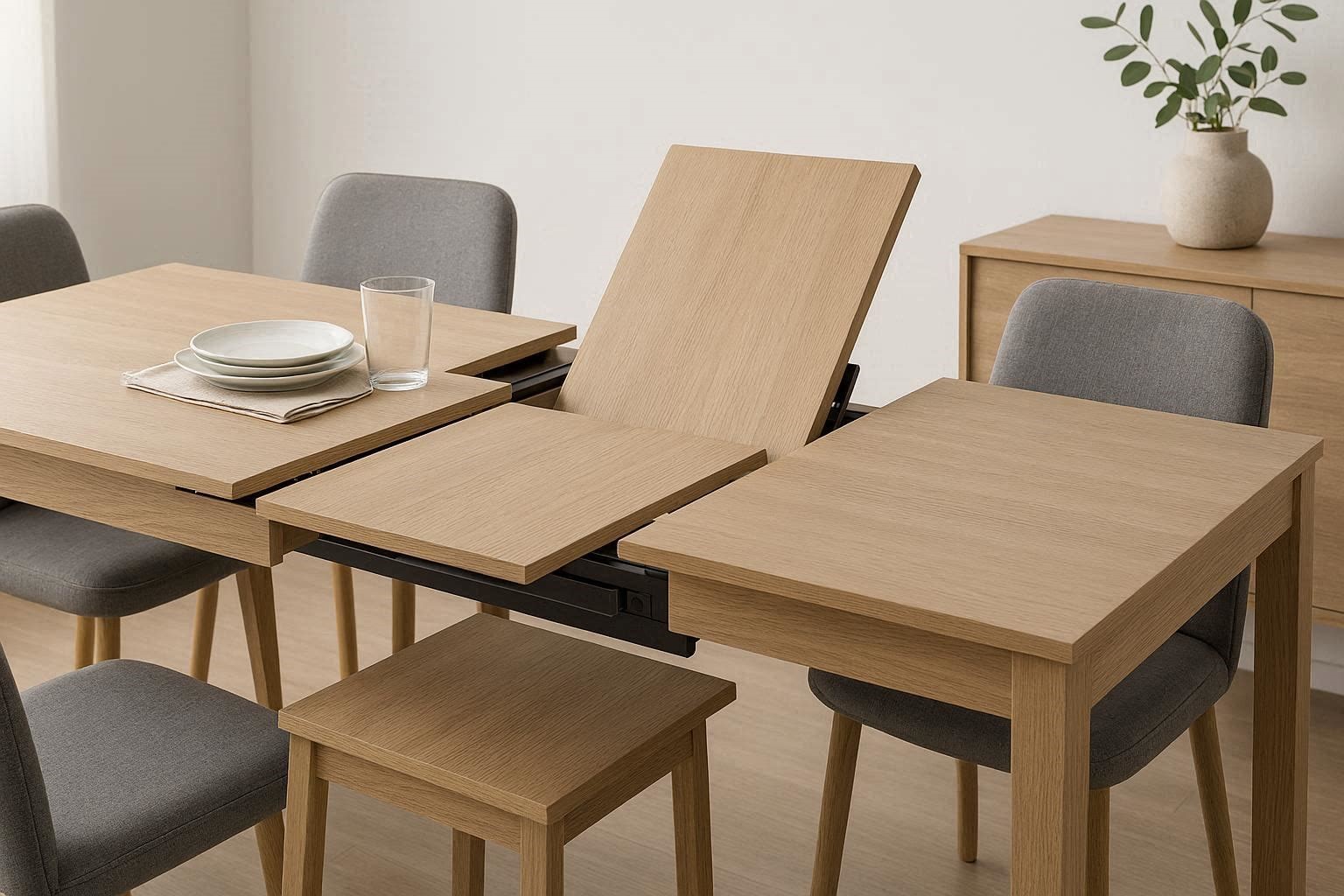 Expandable Dining Tables for Flexible Entertaining 15 Creative & Unbelievable Space Saving Furniture Pieces - 7