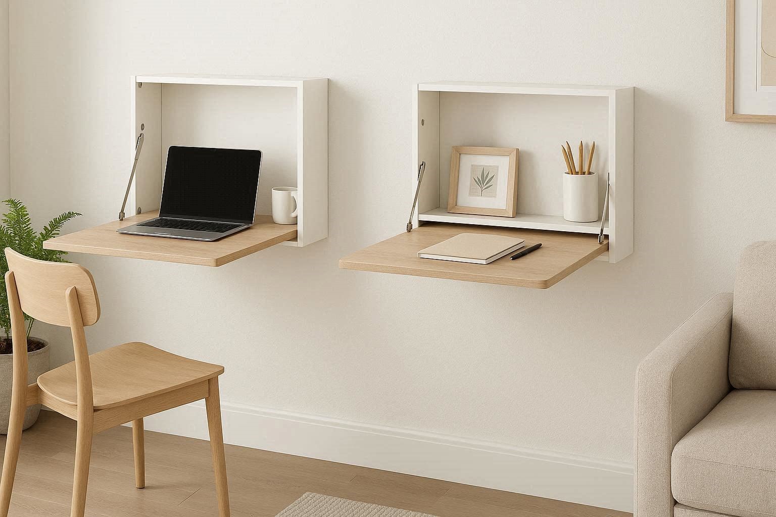Fold Down Wall Mounted Desks for Compact Living 15 Creative & Unbelievable Space Saving Furniture Pieces - 9