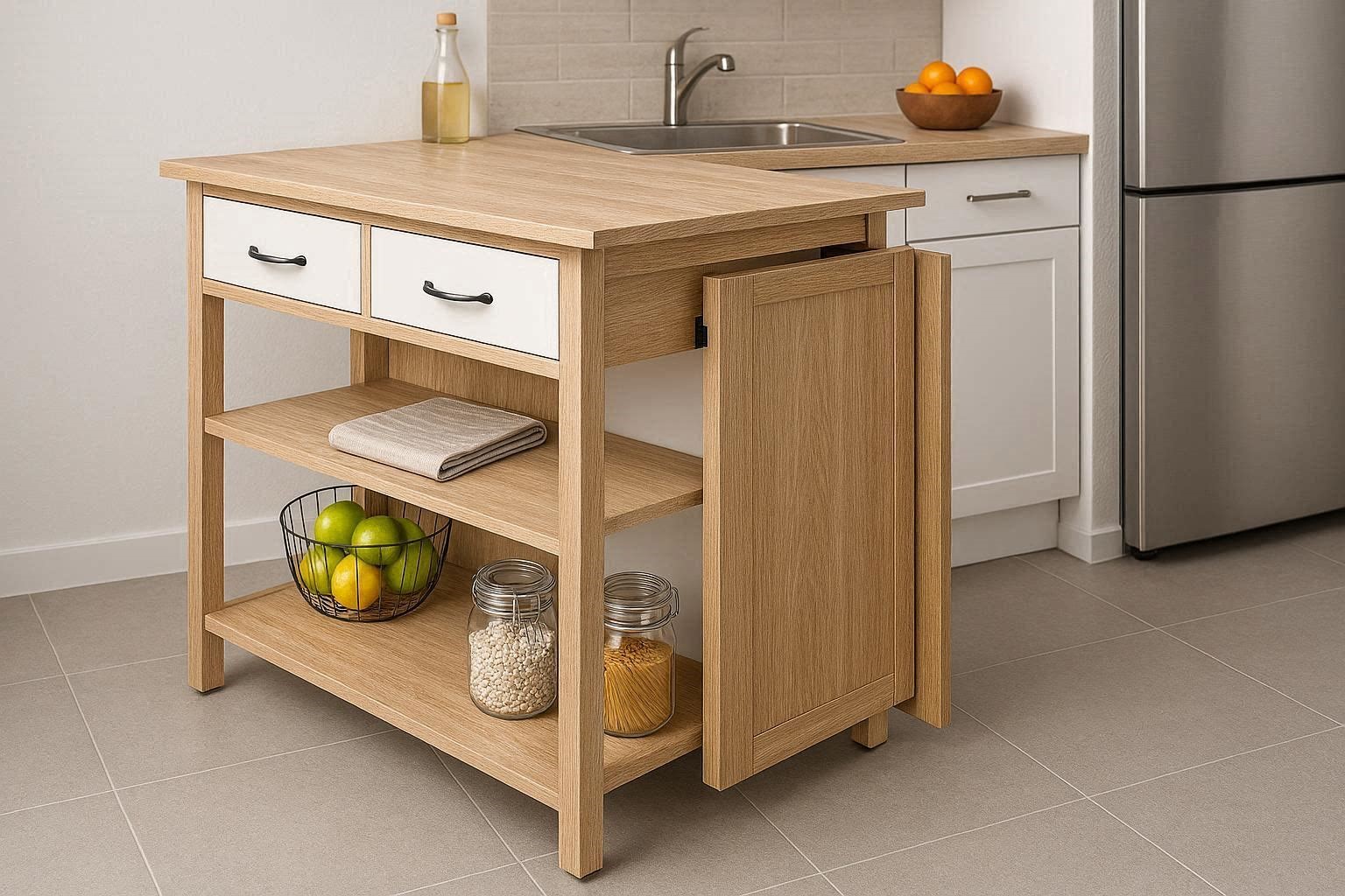 Foldable Kitchen Islands for Small Kitchens 15 Creative & Unbelievable Space Saving Furniture Pieces - 14