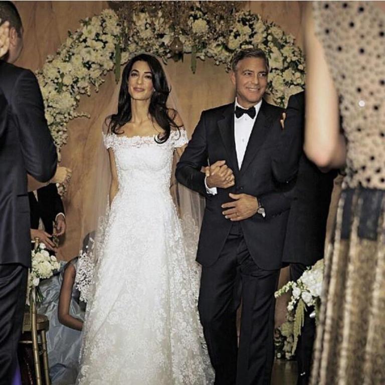 George-Clooney Top 10 Celebrity Weddings of 2014