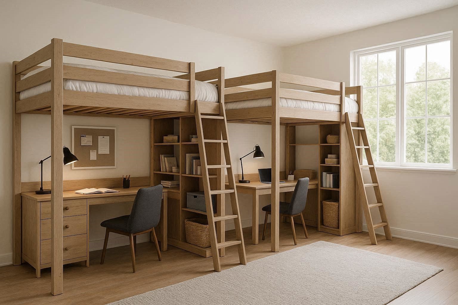 Loft Beds with Built In Workstations and Storage 15 Creative & Unbelievable Space Saving Furniture Pieces - 6
