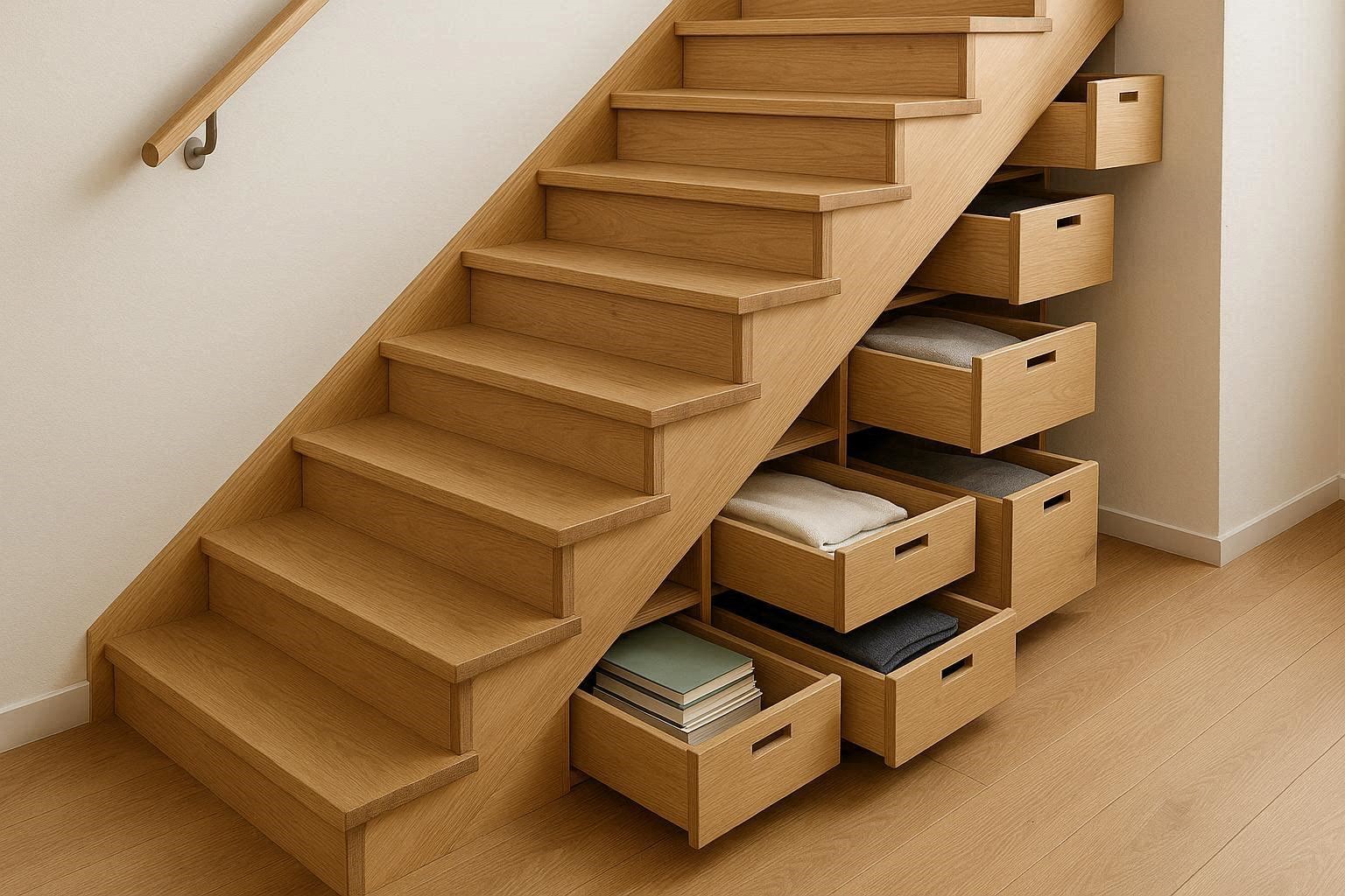 Staircase Storage Systems That Turn Every Step into Storage 15 Creative & Unbelievable Space Saving Furniture Pieces - 8