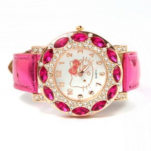 How To Select Practical, Cheap And Good Quality Watch? 15 2012-New-Cute-Hello-kitty-Watch-Women-Girl-Watches-Quartz-Wristwatch-Xmas-Gift