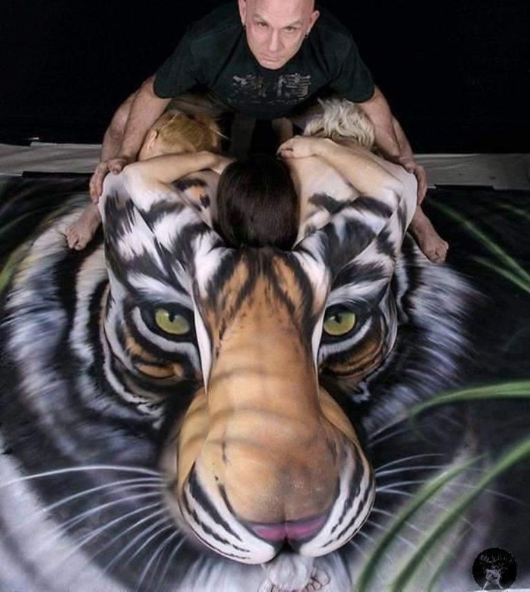 58 Most Marvelous 3D Body Paintings 19 3D Body Paintings (17)