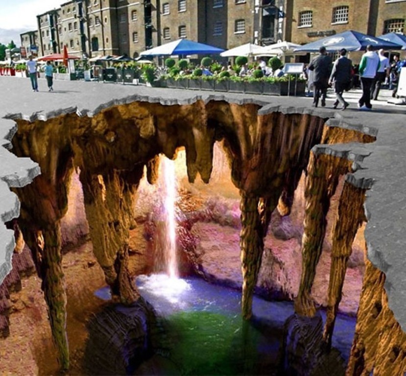 40 Most Fascinating 3D Chalk Art Drawings 13 3D Chalk Art Drawings (11)