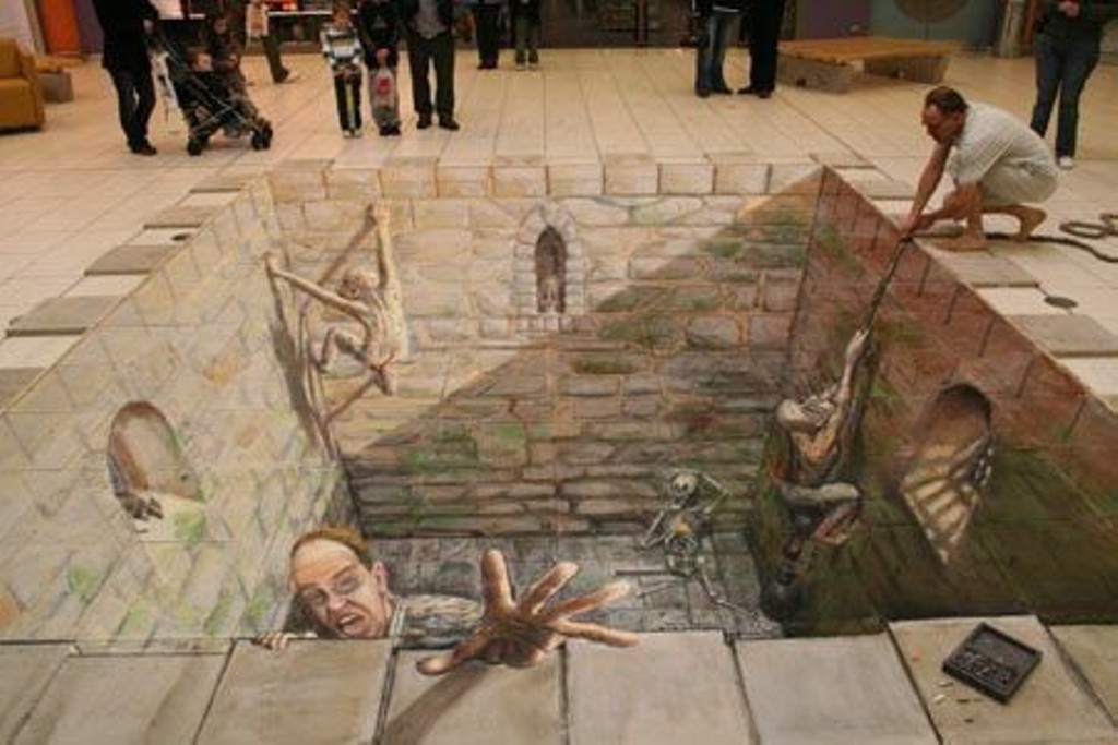 40 Most Fascinating 3D Chalk Art Drawings 15 3D Chalk Art Drawings (13)