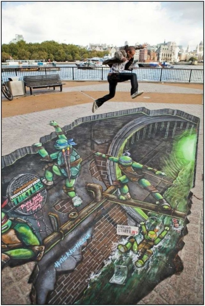 40 Most Fascinating 3D Chalk Art Drawings