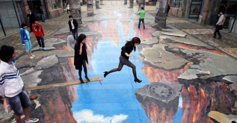 3D Chalk Art Drawings 22 40 Most Fascinating 3D Chalk Art Drawings - 3d street art 1
