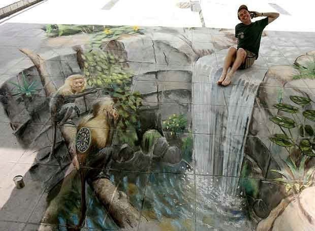 40 Most Fascinating 3D Chalk Art Drawings 32 3D Chalk Art Drawings (30)