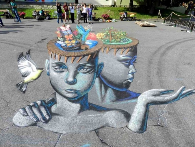 40 Most Fascinating 3D Chalk Art Drawings