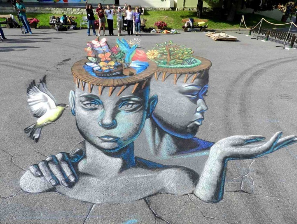 3D-Chalk-Art-Drawings 40 Most Fascinating 3D Chalk Art Drawings
