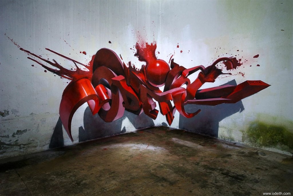 Top 50 Awesome Works of 3D Graffiti Art 15 3D Graffiti Art (13)