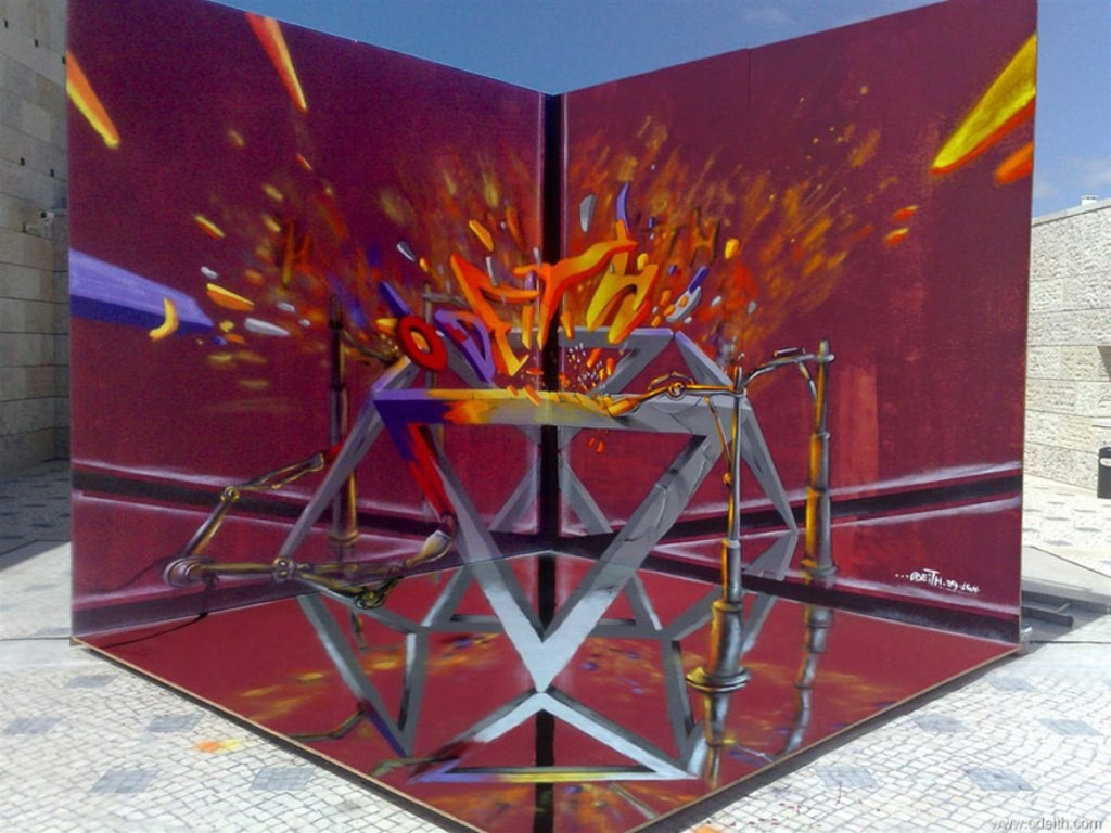 Top 50 Awesome Works of 3D Graffiti Art 23 3D Graffiti Art (21)