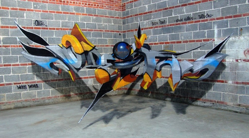 Top 50 Awesome Works of 3D Graffiti Art 8 3D Graffiti Art (6)
