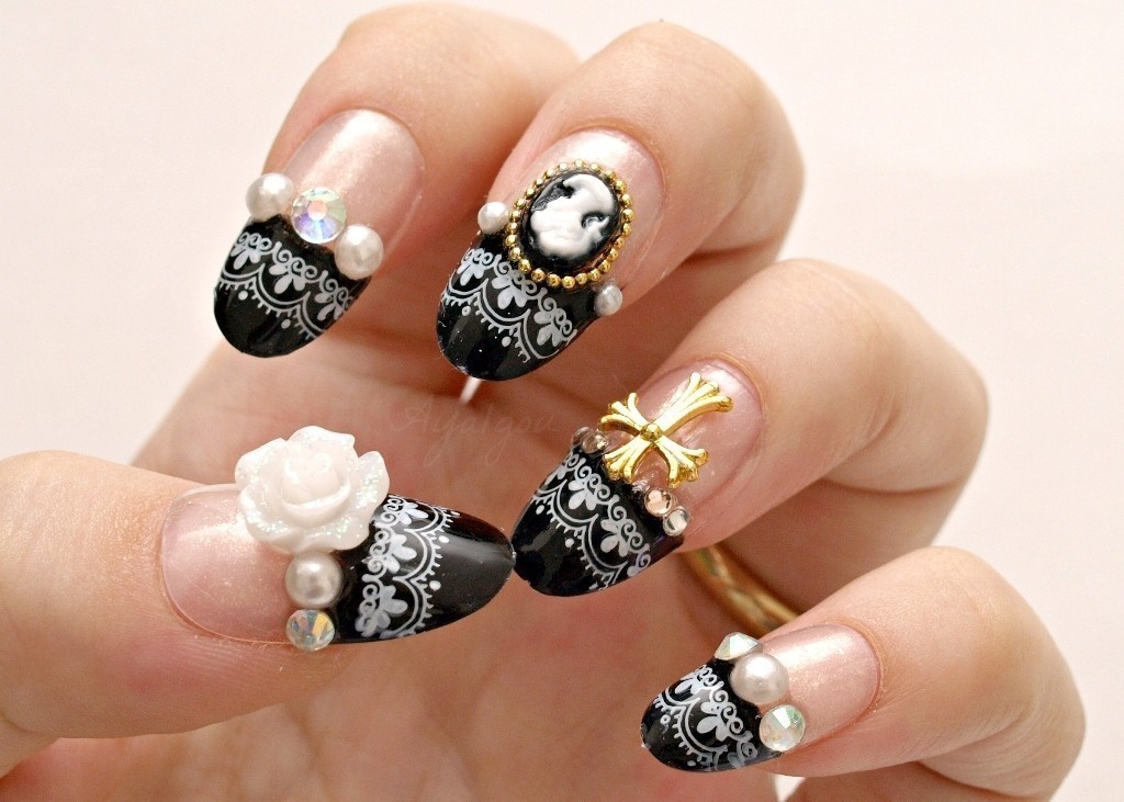 10. 3D Cinderella Nail Art Inspiration and Ideas - wide 5
