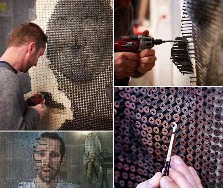 24 Most Dazzling 3D Screw Portraits 2 3D Screw Portraits