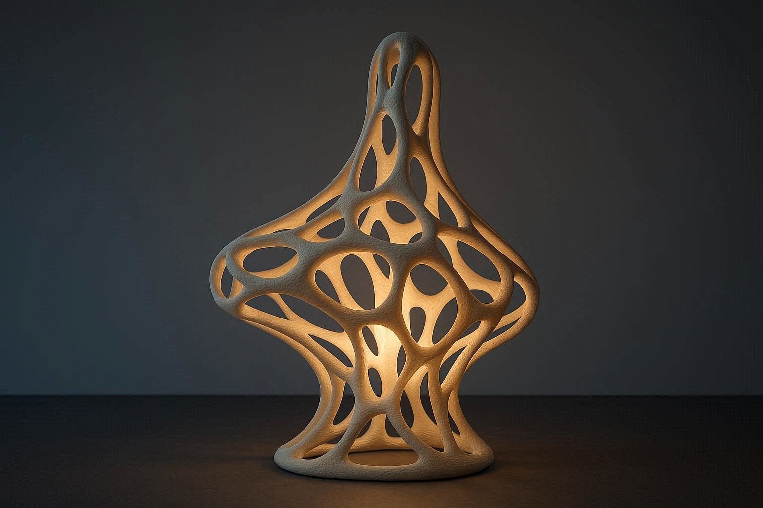 15 Most Awesome 3D Printed Lamps 18 Futuristic Abstract 3D Printed Lamp 15 Most Awesome 3D Printed Lamps - 18