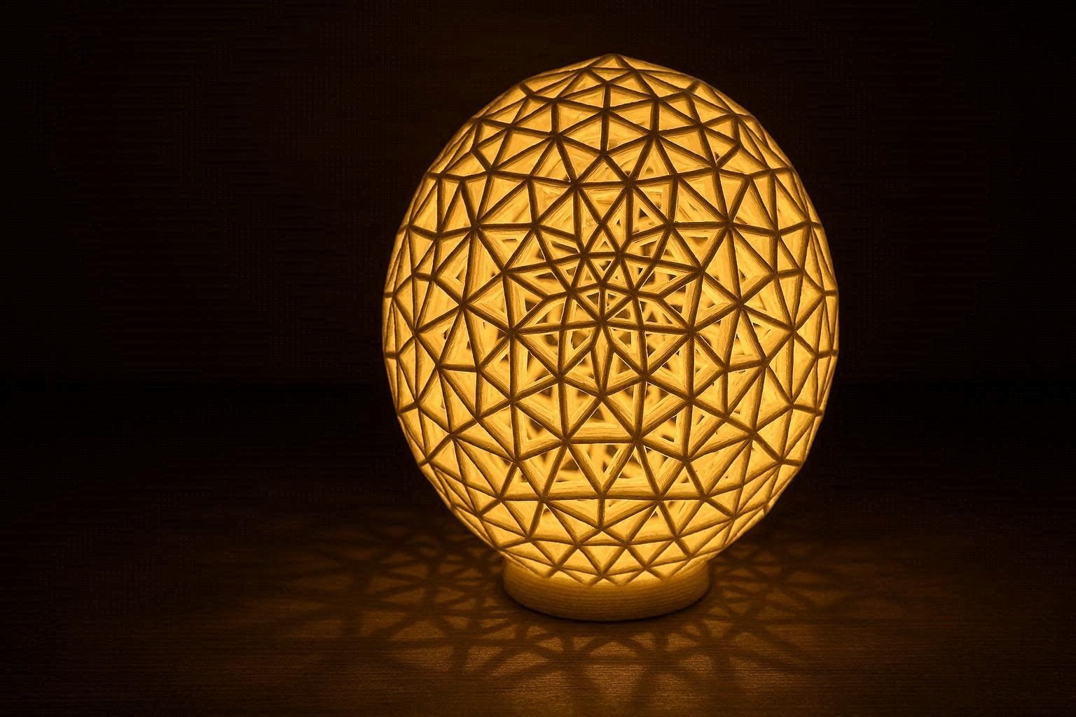 15 Most Awesome 3D Printed Lamps 8 Geometric Pattern 3D Printed Lamp 15 Most Awesome 3D Printed Lamps - 8