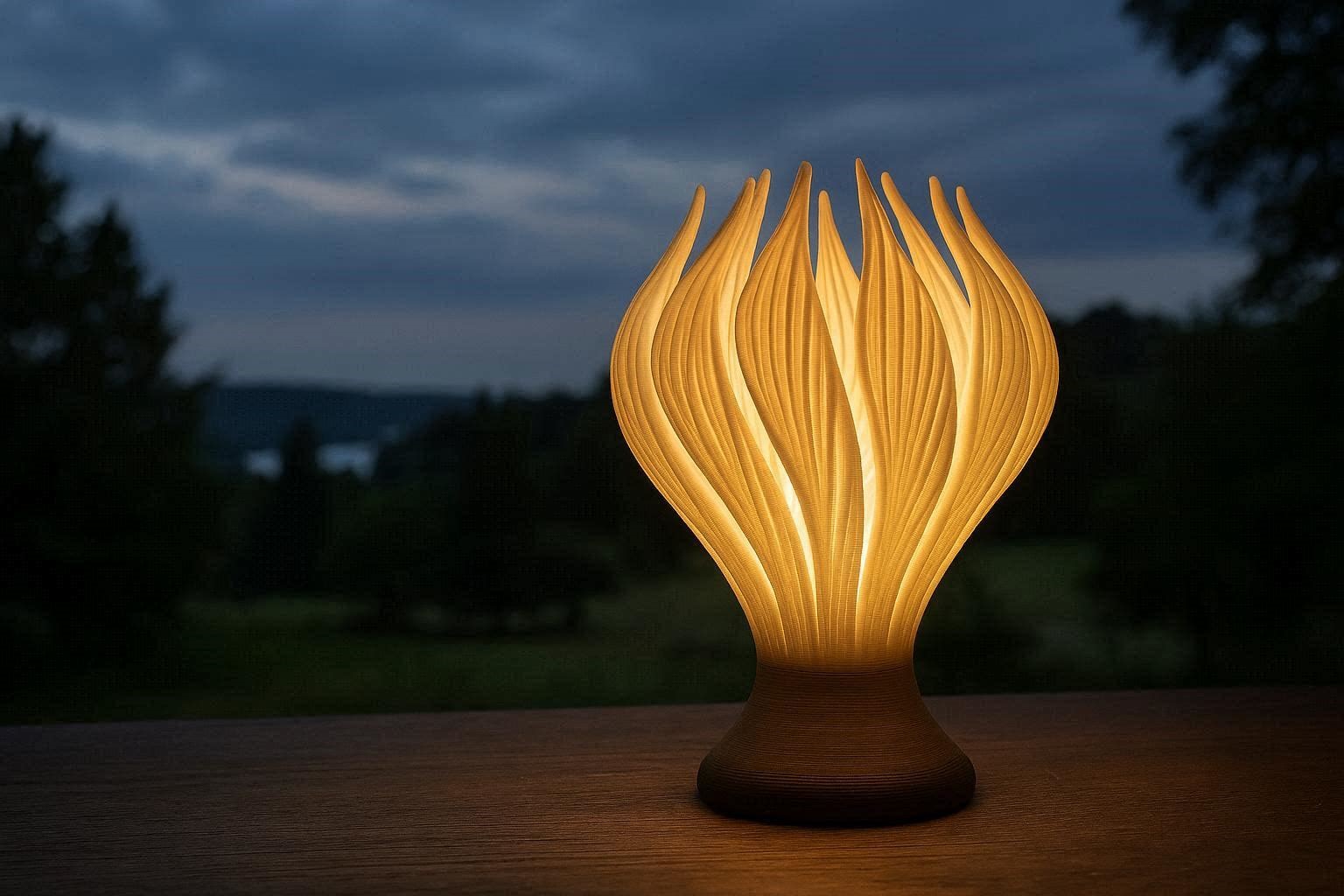 15 Most Awesome 3D Printed Lamps 10 Nature Inspired 3D Printed Lamp 15 Most Awesome 3D Printed Lamps - 10