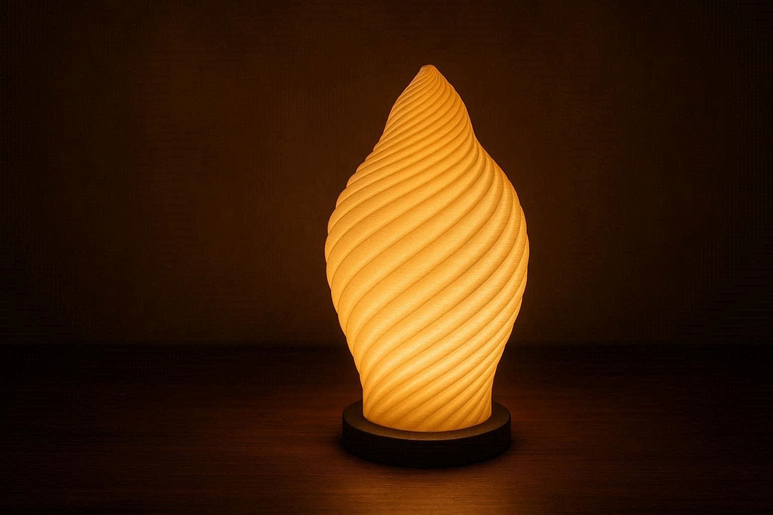 15 Most Awesome 3D Printed Lamps 6 Spiral 3D Printed Lamp 15 Most Awesome 3D Printed Lamps - 6