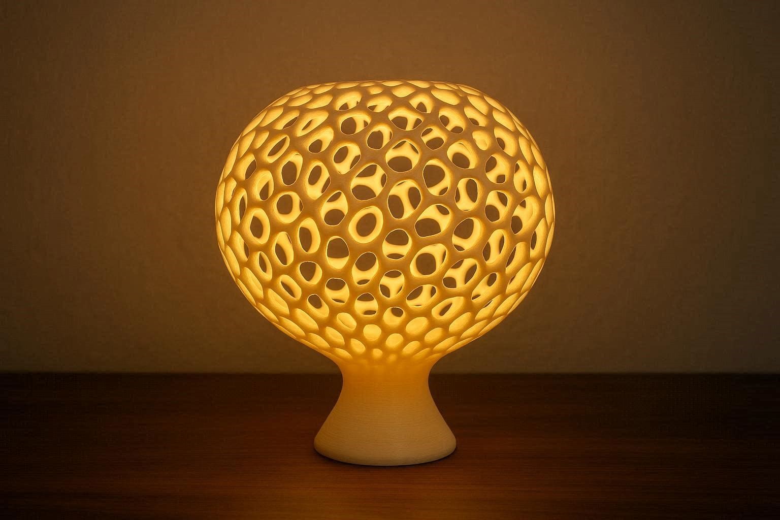 15 Most Awesome 3D Printed Lamps 5 Voronoi 3D Printed Lamp 15 Most Awesome 3D Printed Lamps - 5