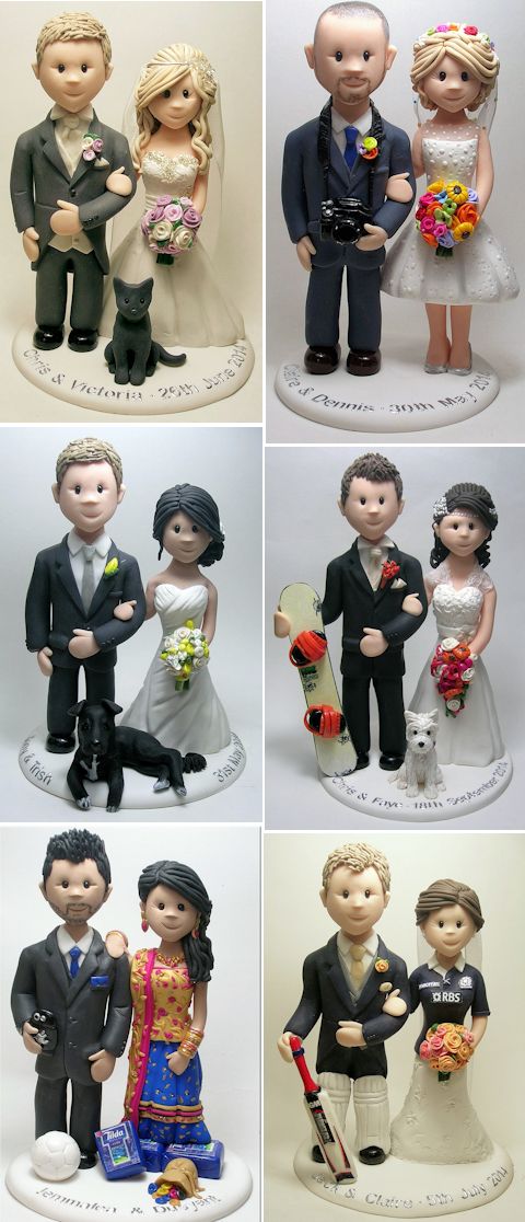 11CakeTopperFeatsofClay Top 10 Most Unique and Funny Wedding Cake Toppers 2019