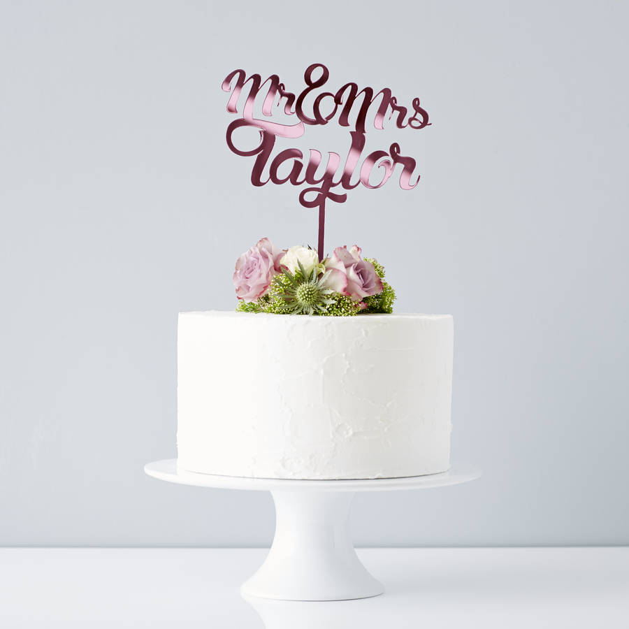 original_personalised-mr-and-mrs-wedding-cake-topper Top 10 Most Unique and Funny Wedding Cake Toppers 2019
