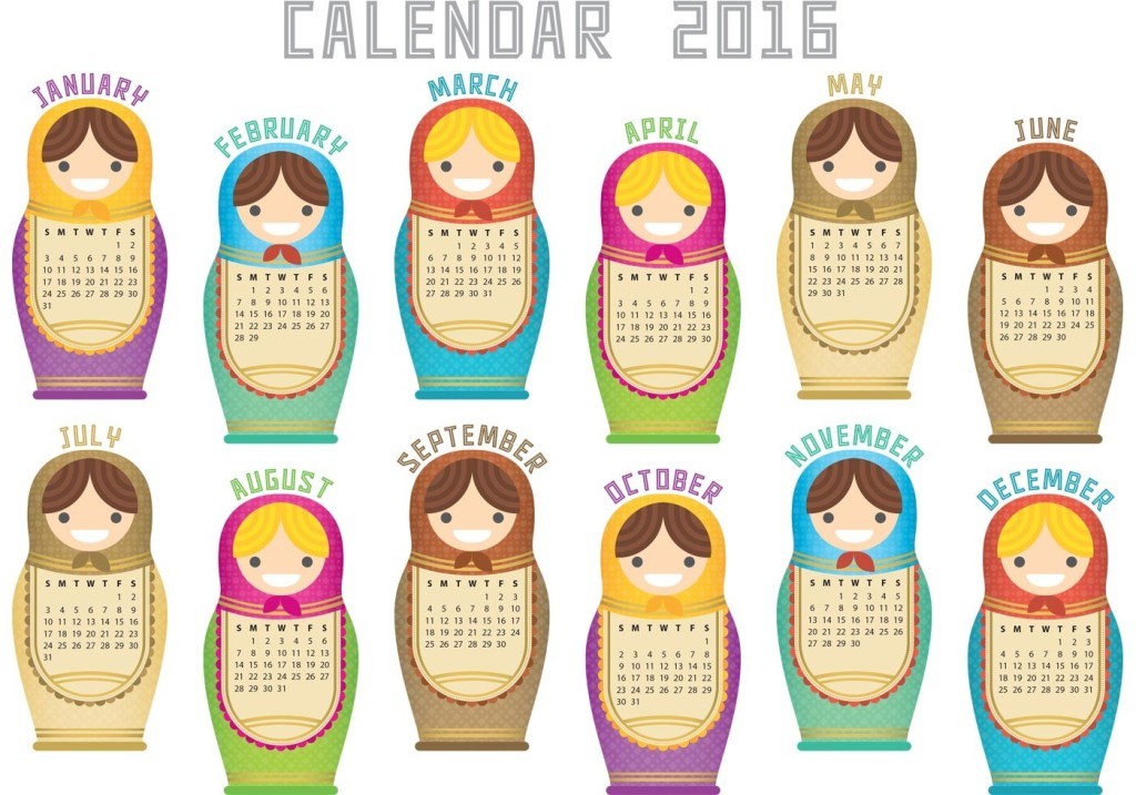 calendar-2016-44 64 Breathtaking 2018 Printable Calendar Templates