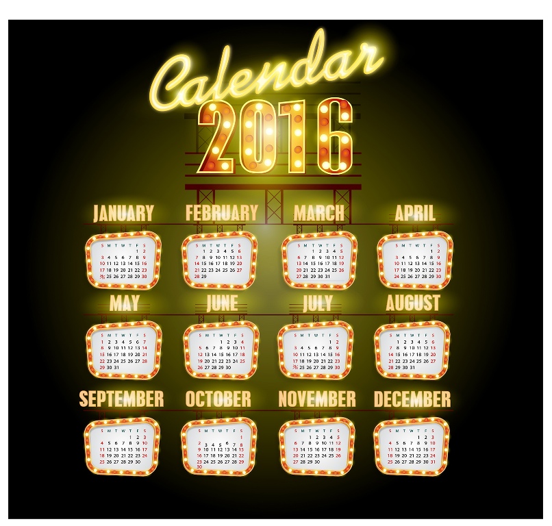 calendar-2016-5 64 Breathtaking 2018 Printable Calendar Templates