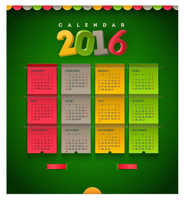 calendar-2016-6 64 Breathtaking 2018 Printable Calendar Templates