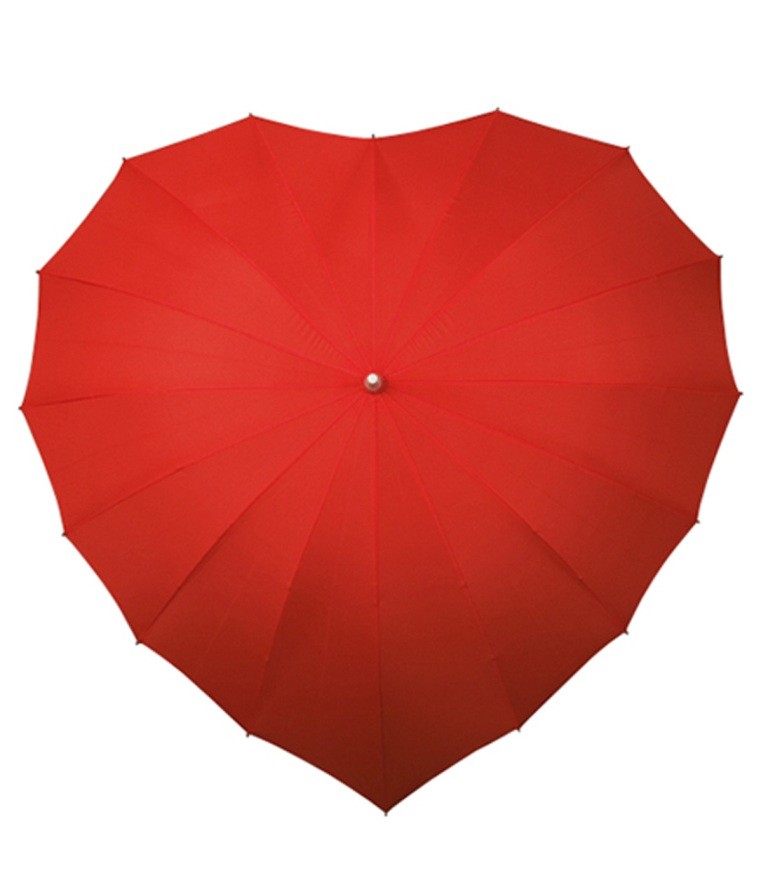 ♥ Heart-shaped umbrella