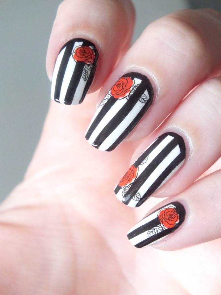 valentines-day-nails-10 89 Most Fabulous Valentine's Day Nail Art Designs