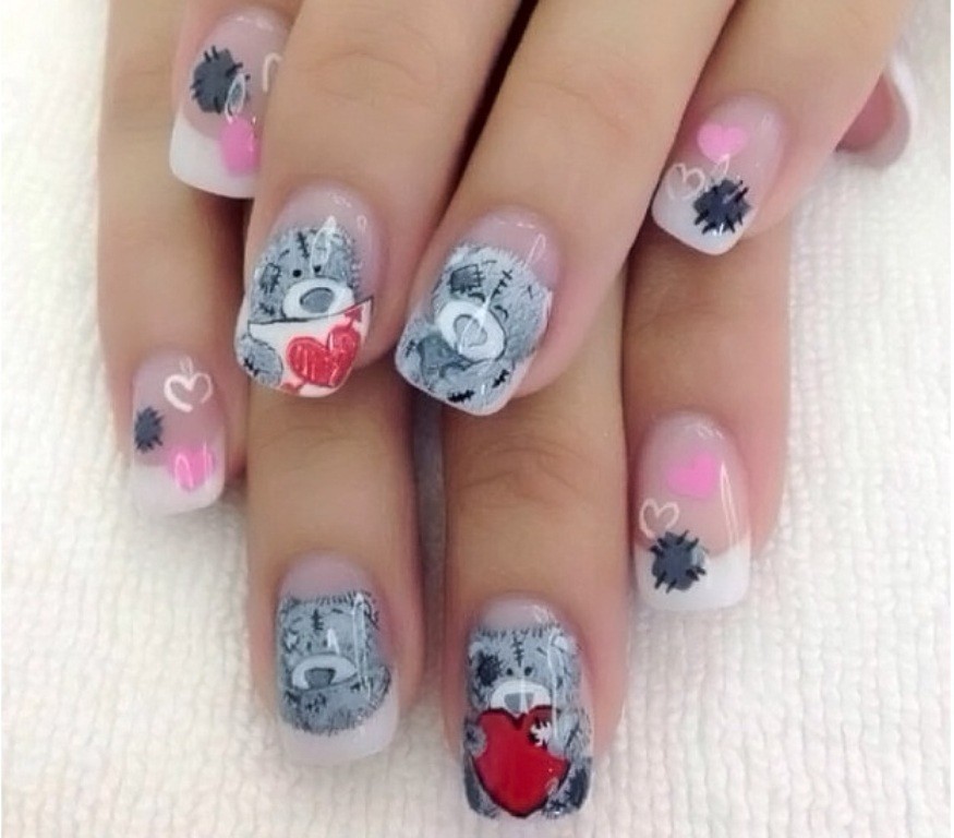 valentines-day-nails-12 89 Most Fabulous Valentine's Day Nail Art Designs