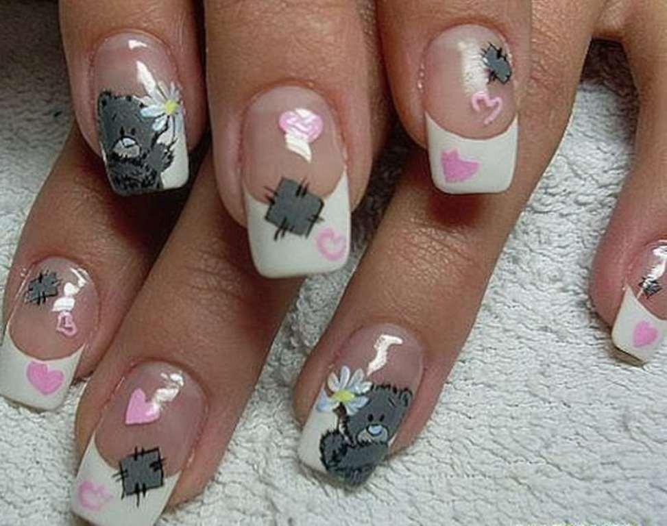 10. "Valentine's Day Acrylic Nails with Kisses" - wide 7