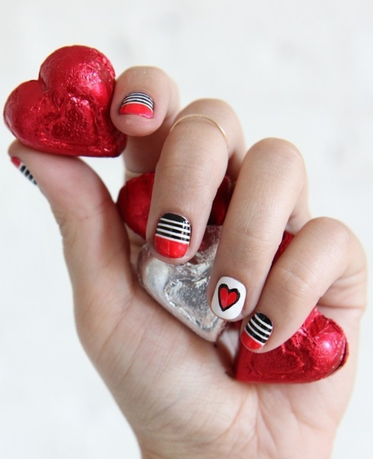 89 Most Fabulous Valentine's Day Nail Art Designs