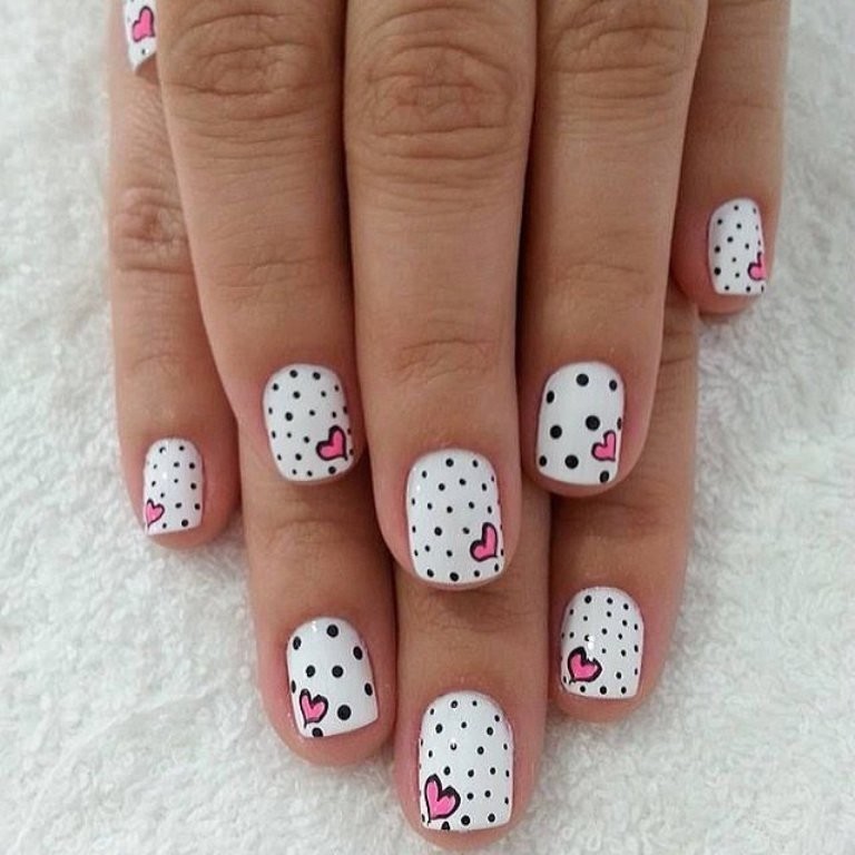 valentines-day-nails-24 89 Most Fabulous Valentine's Day Nail Art Designs