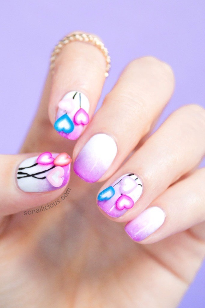 89 Most Fabulous Valentine's Day Nail Art Designs 30 valentines day nails (28)