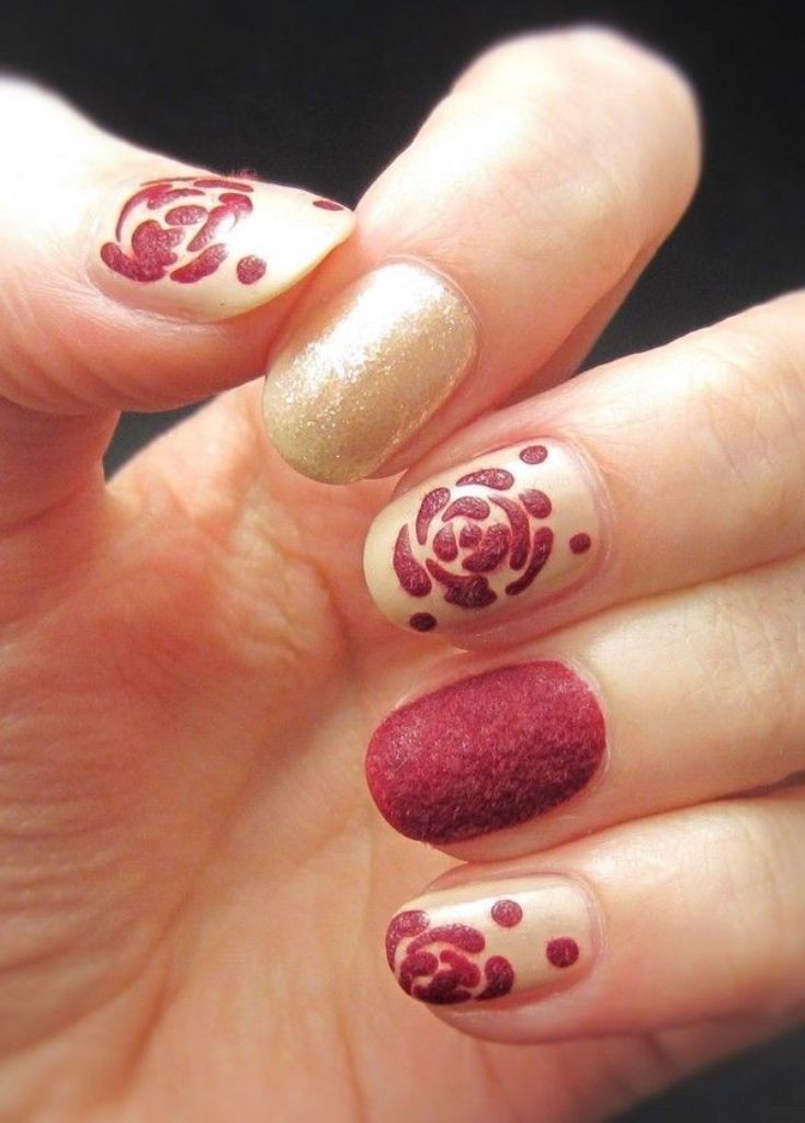 valentines-day-nails-29 89 Most Fabulous Valentine's Day Nail Art Designs