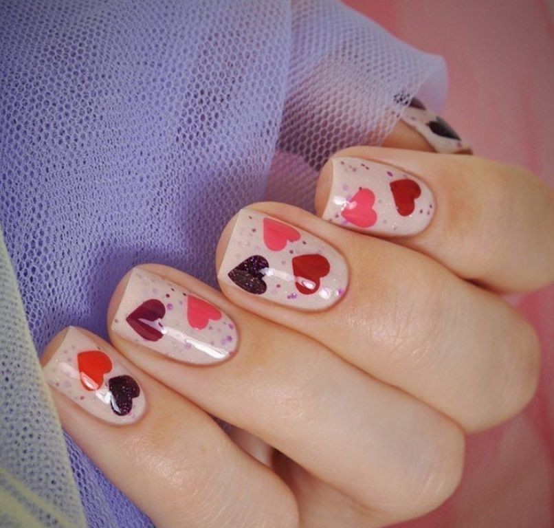 valentines-day-nails-38 89 Most Fabulous Valentine's Day Nail Art Designs