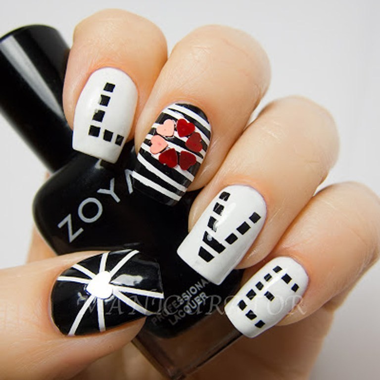 valentines-day-nails-39 89 Most Fabulous Valentine's Day Nail Art Designs