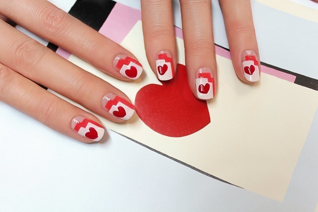 valentines-day-nails-51 89 Most Fabulous Valentine's Day Nail Art Designs