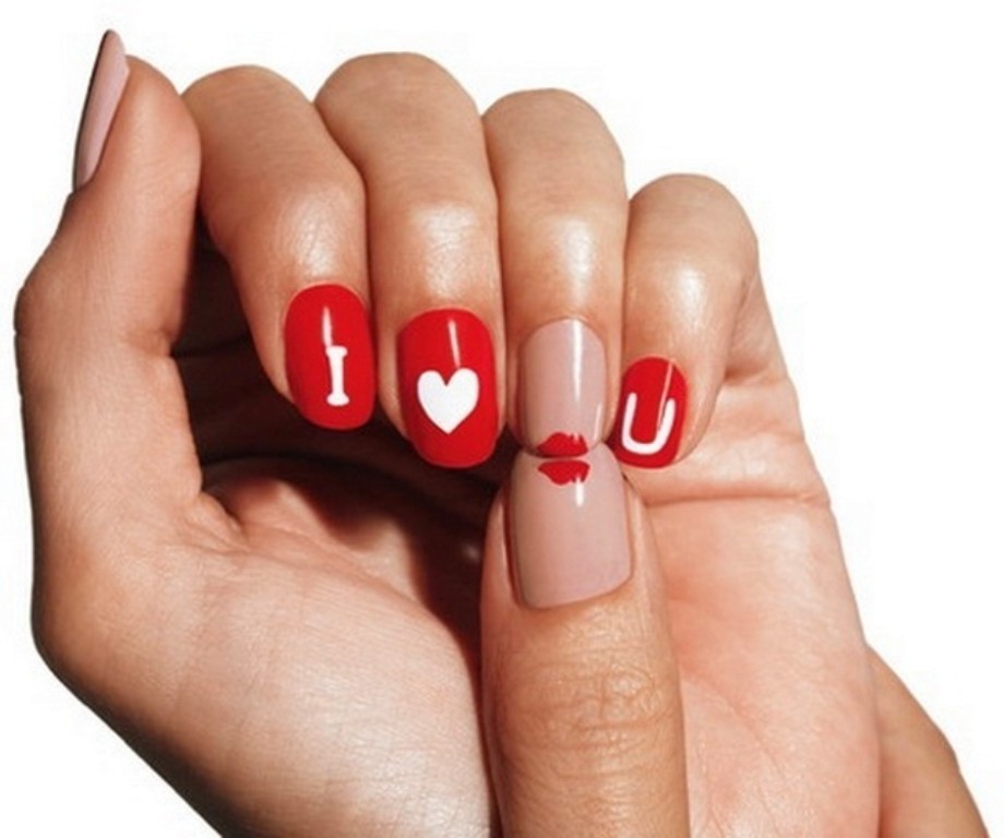 valentines-day-nails-52 89 Most Fabulous Valentine's Day Nail Art Designs